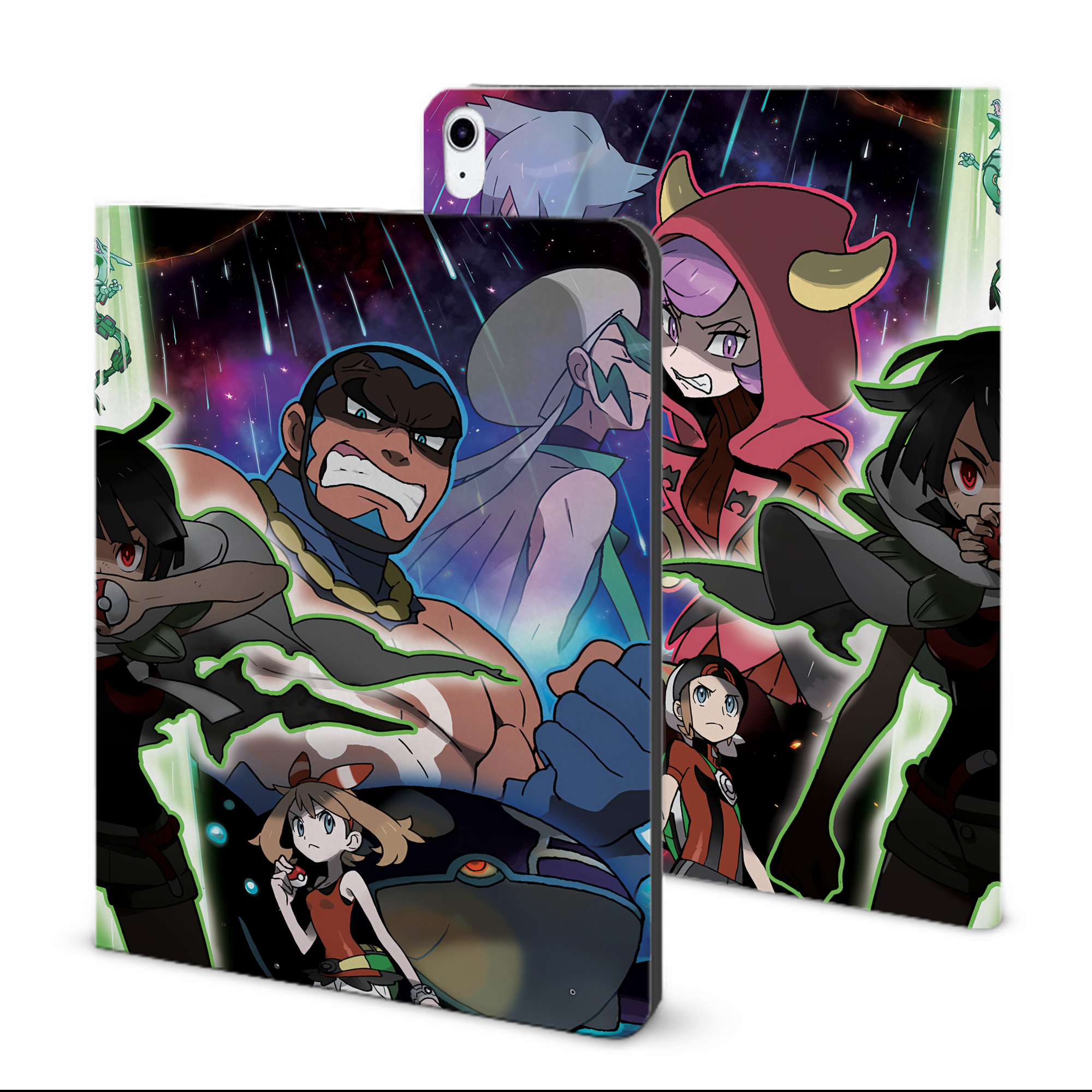 （画像用） ポケットモンスター Pokémon IPad ケース ブック型 PUレザー TPU 耐衝撃 軽量 薄型 ペン収納なし 全面保護 IPad 各モデル対応